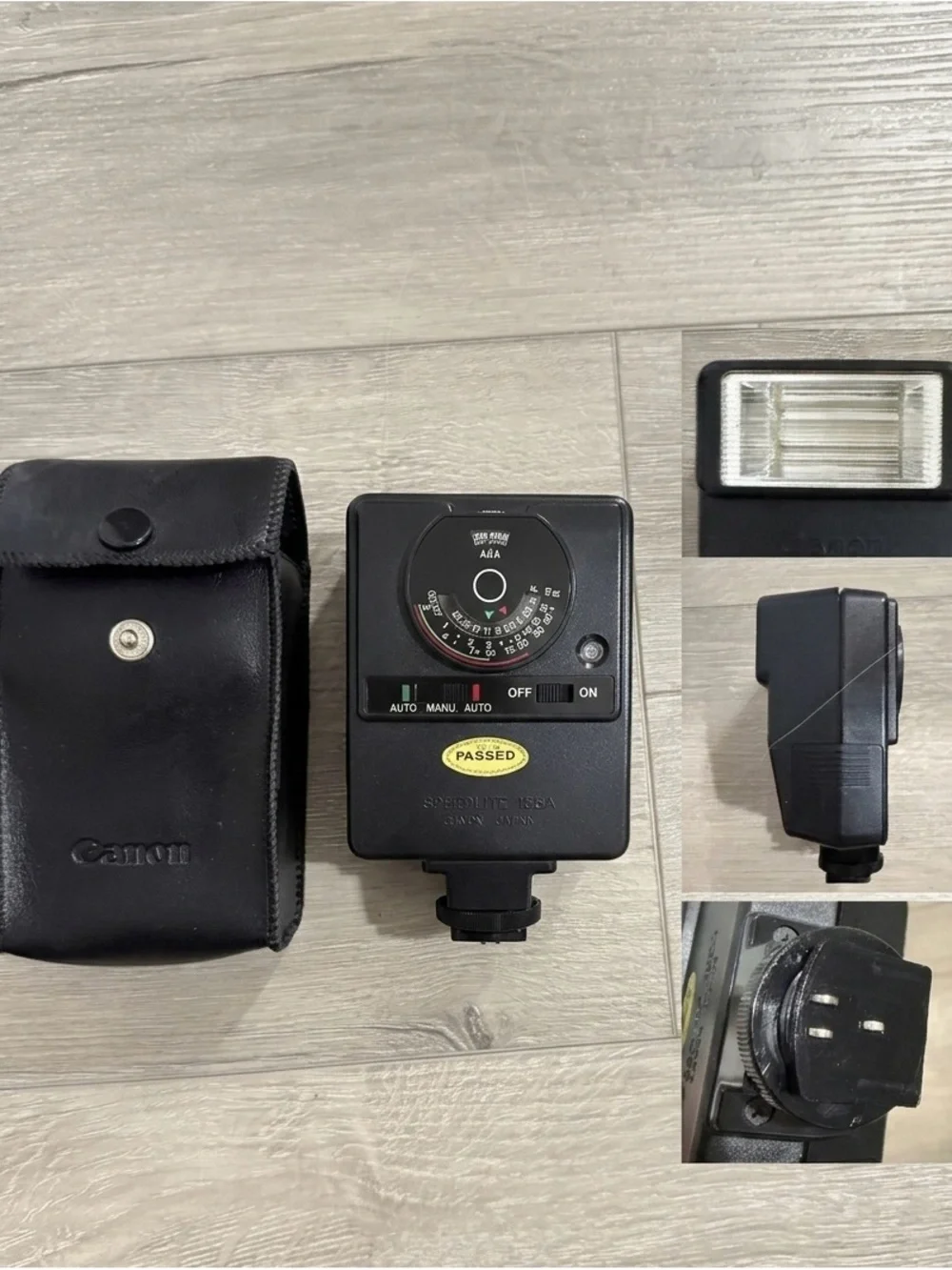 Canon Speedlite 155A Vintage Camera Flash with Case